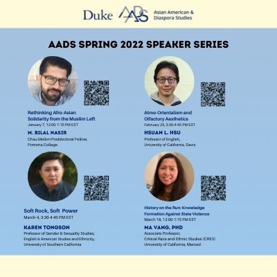 Spring 2022 Speaker Series Poster
